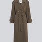 Dark Olive Green מעיל טרנץ׳ לנשים Evie MODSTROM