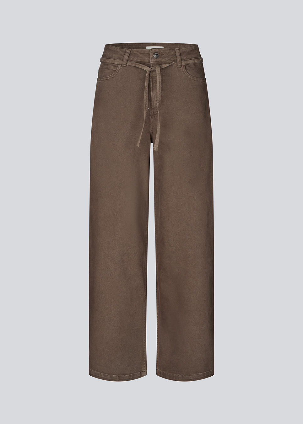 Dark Olive Green ג׳ינס רחב לנשים Isolde Dye MODSTROM