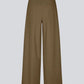 Dark Olive Green מכנסים ארוכים לנשים Tore Wide Leg MODSTROM