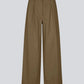 Dark Olive Green מכנסים ארוכים לנשים Tore Wide Leg MODSTROM