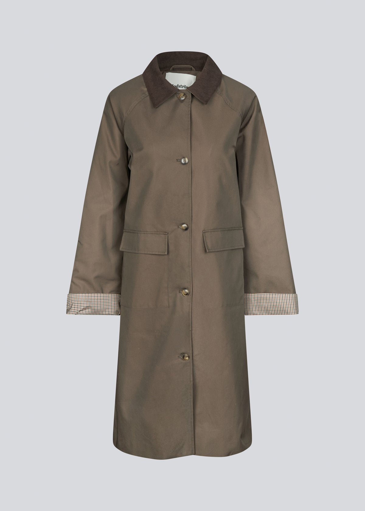 Light Gray מעיל ארוך לנשים Ulla MODSTROM