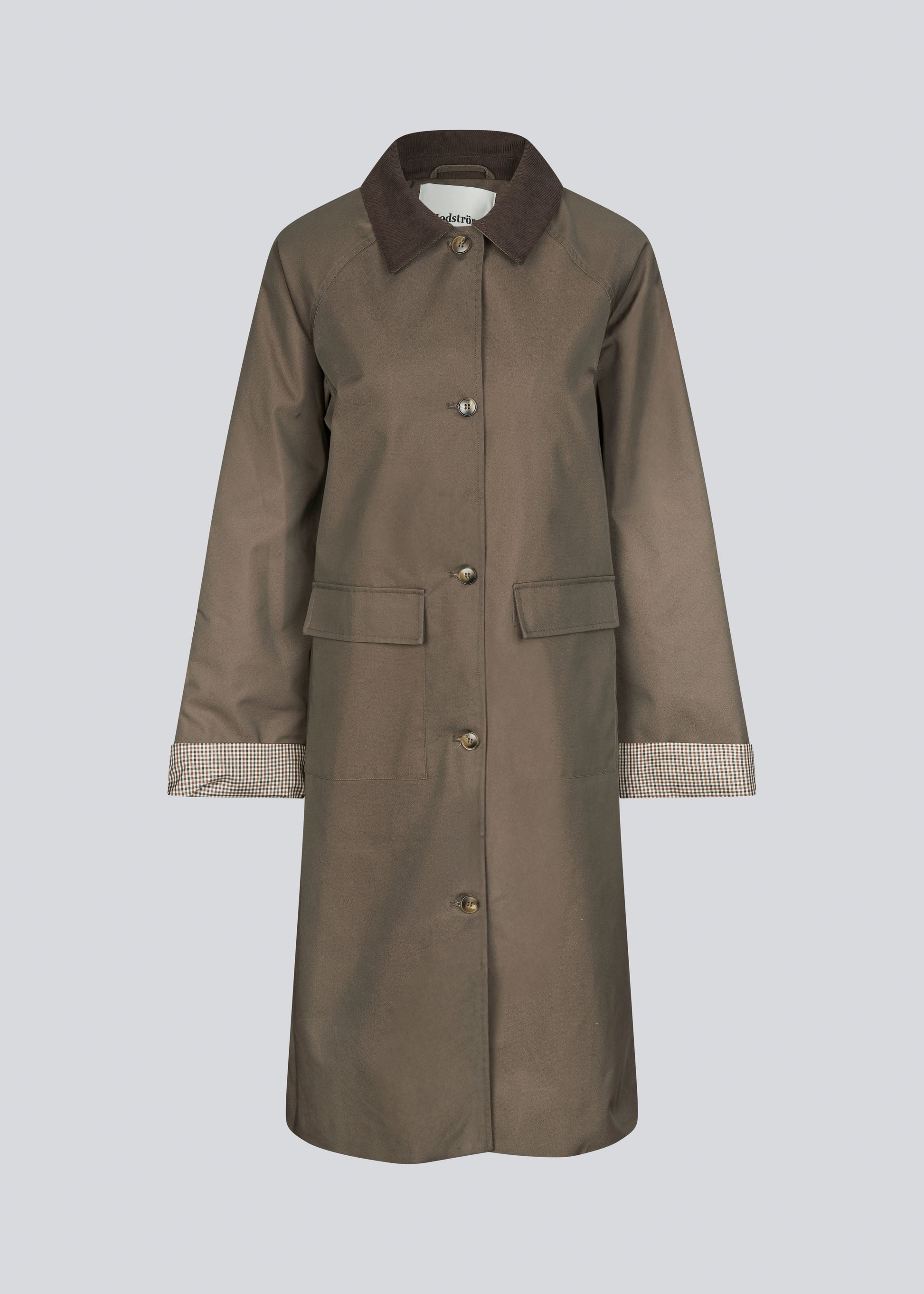 Light Gray מעיל ארוך לנשים Ulla MODSTROM