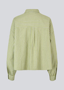 Tan חולצה מכופתרת ארוכה לנשים Umeko Stripe MODSTROM