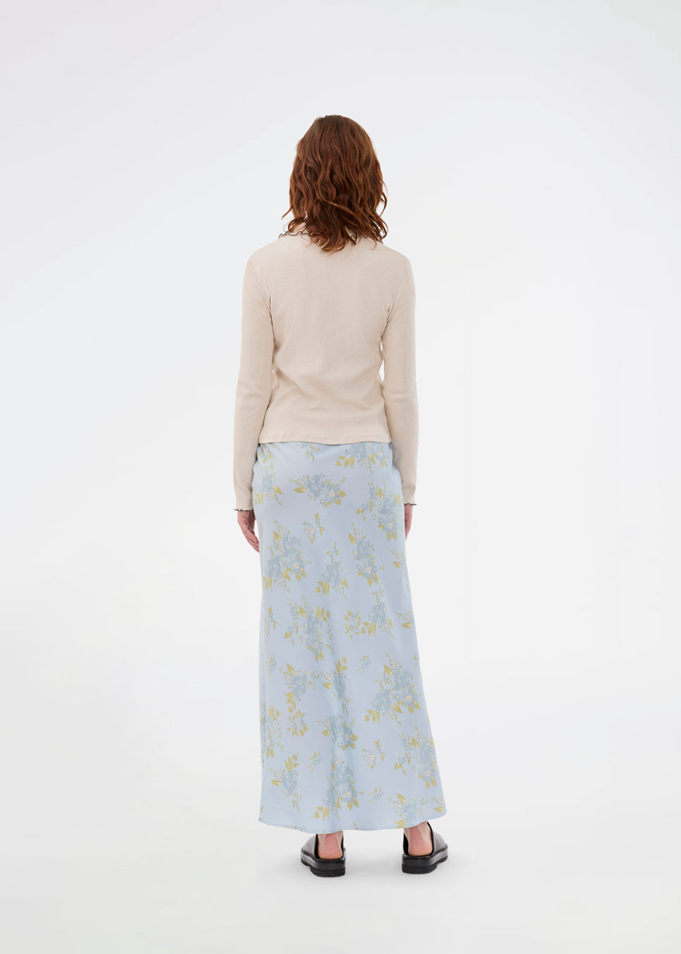 Gray חצאית נשים Uttamd Print Maxi MODSTROM