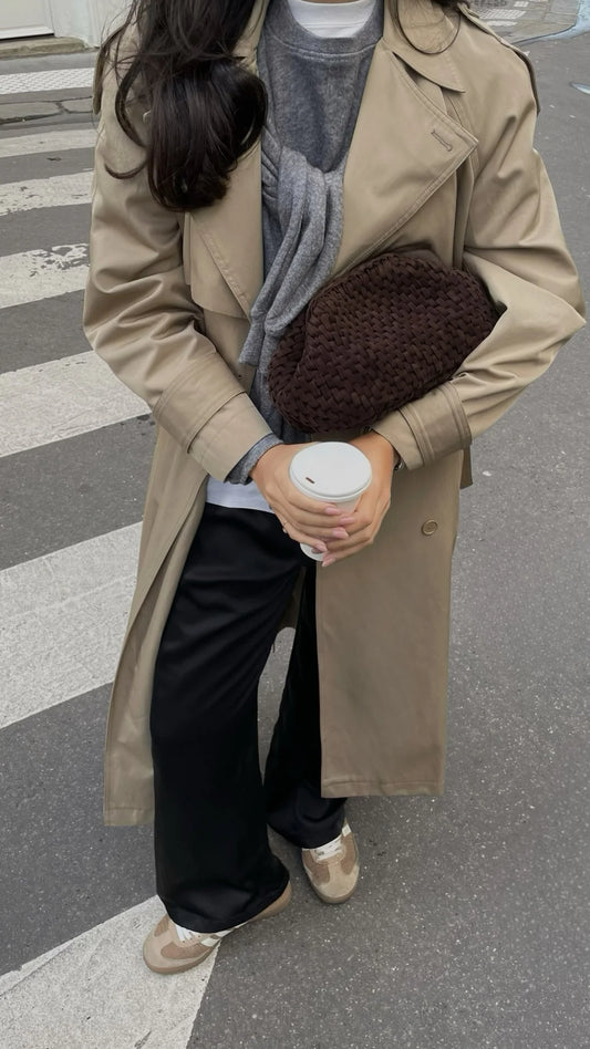 Dim Gray קלאץ' סרוג Mona NOAM HAZAN