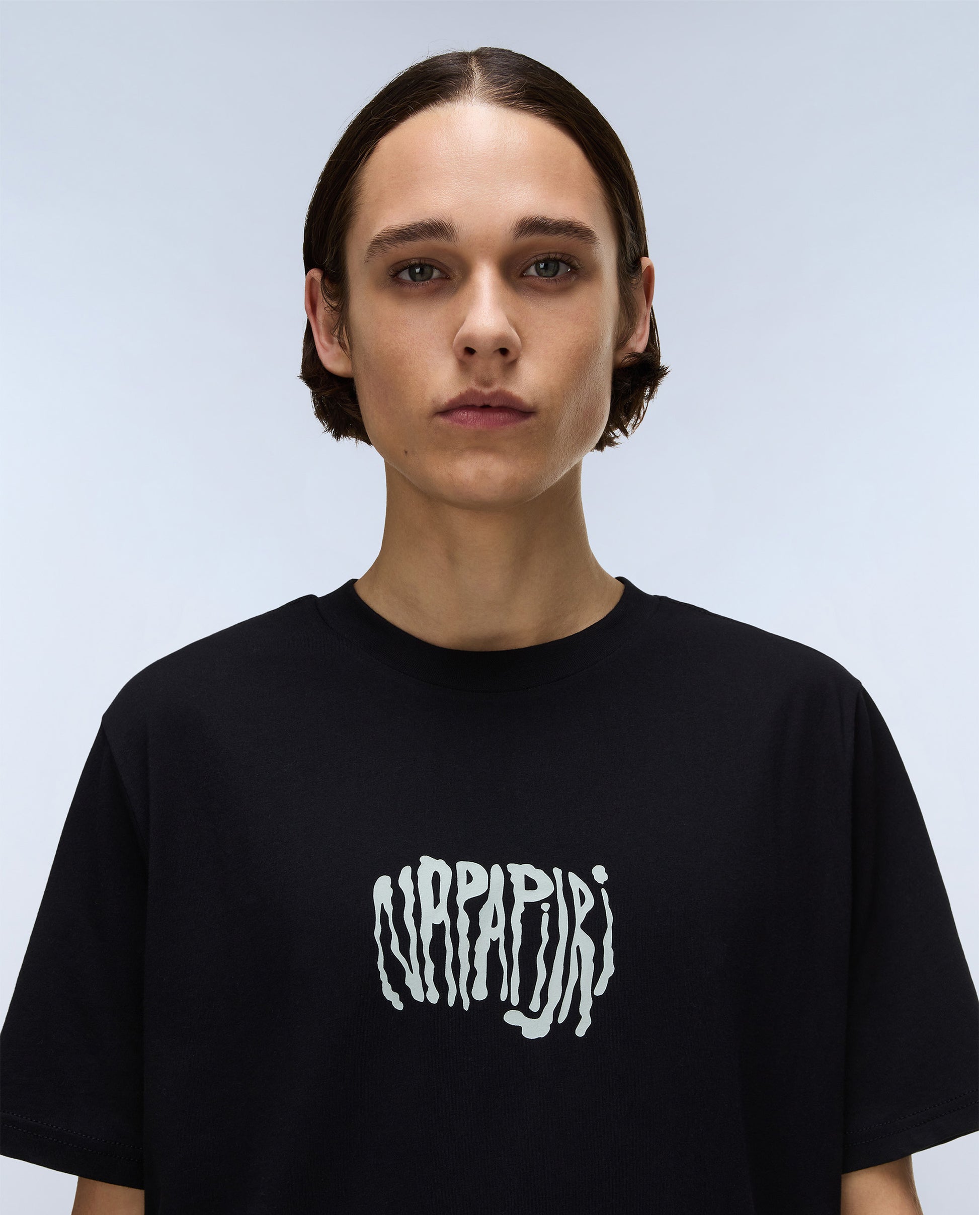 Light Gray טי שירט קצרה לגברים Yukis NAPAPIJRI