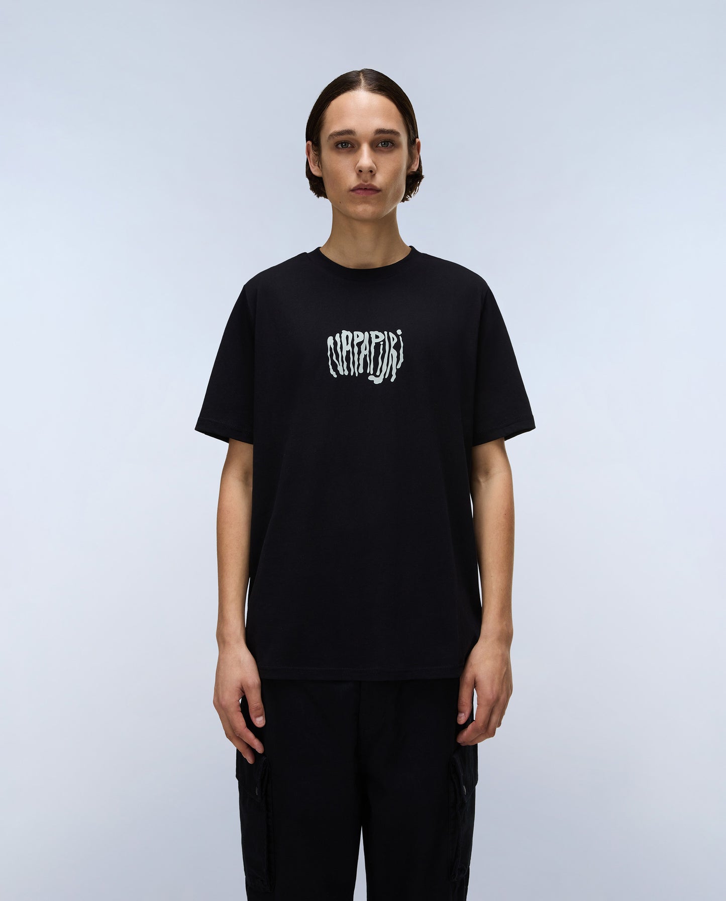 Light Gray טי שירט קצרה לגברים Yukis NAPAPIJRI