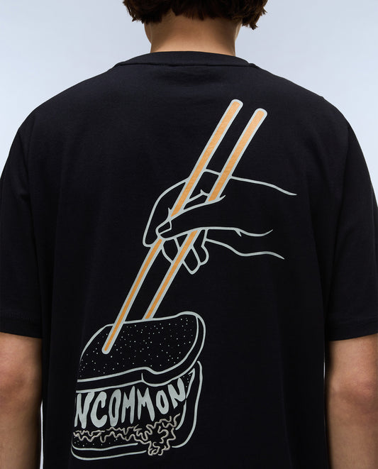 Black טי שירט קצרה לגברים Yukis NAPAPIJRI