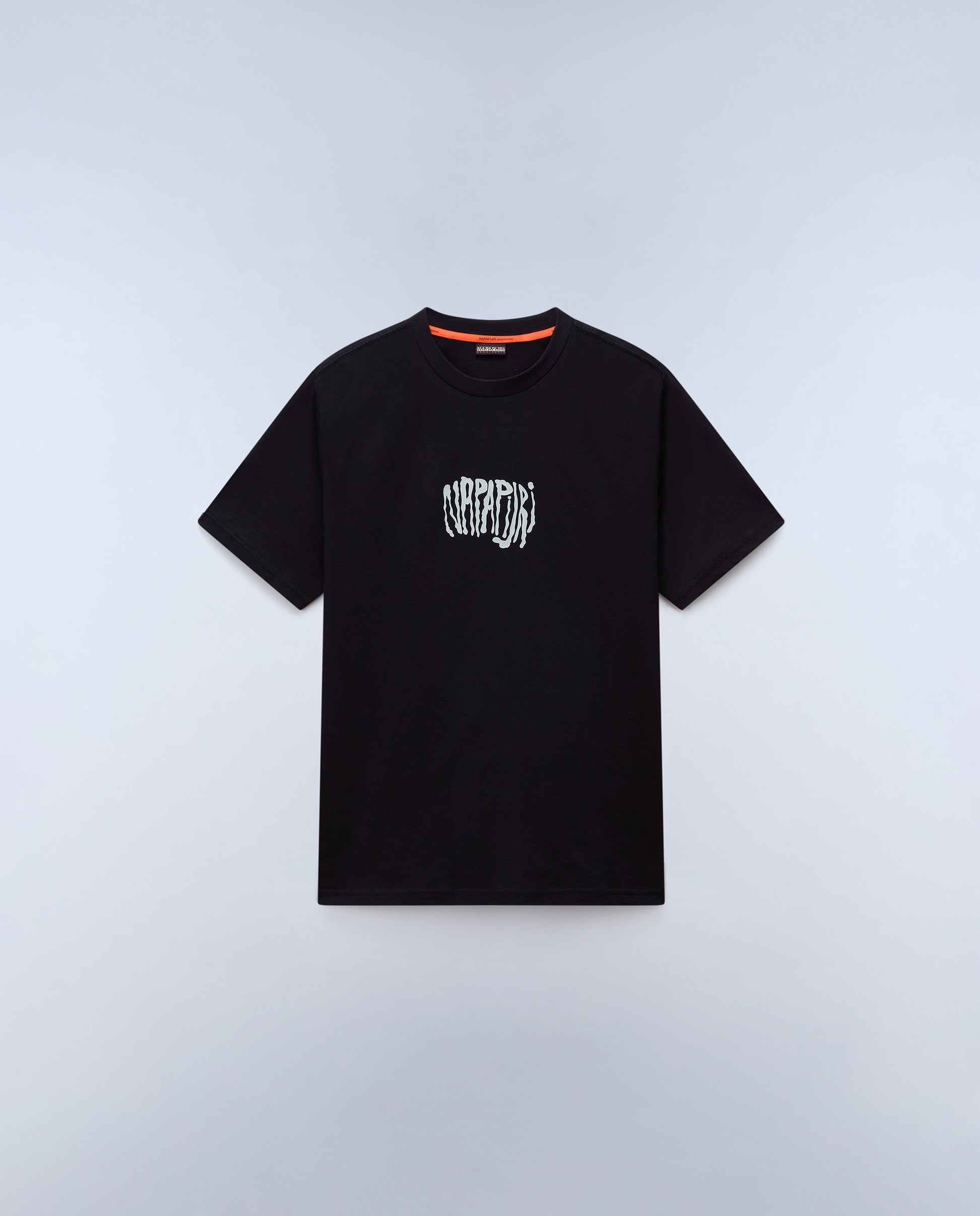 Light Gray טי שירט קצרה לגברים Yukis NAPAPIJRI