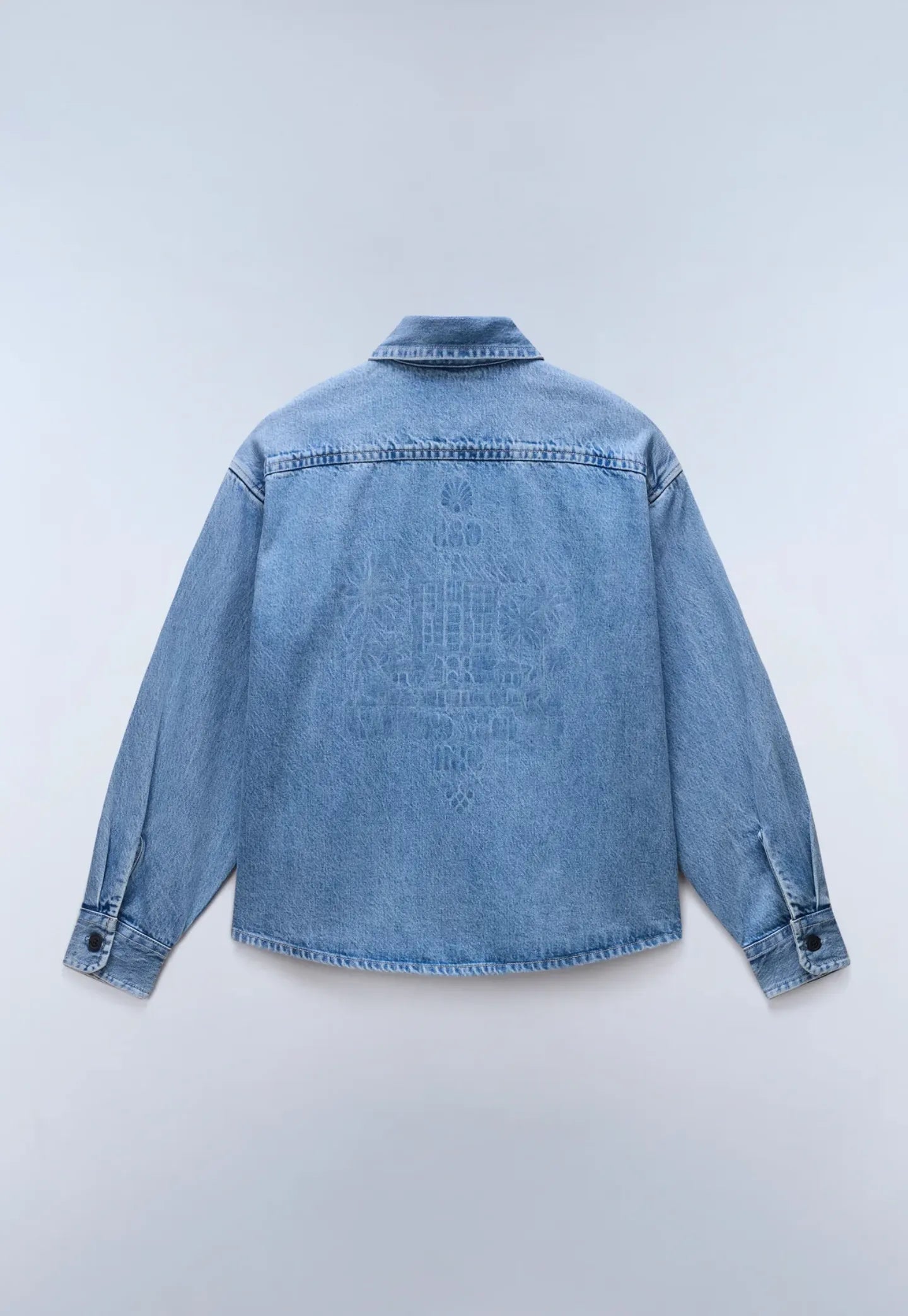 Steel Blue חולצה מכופתרת ארוכה לגברים Rambler NAPAPIJRI