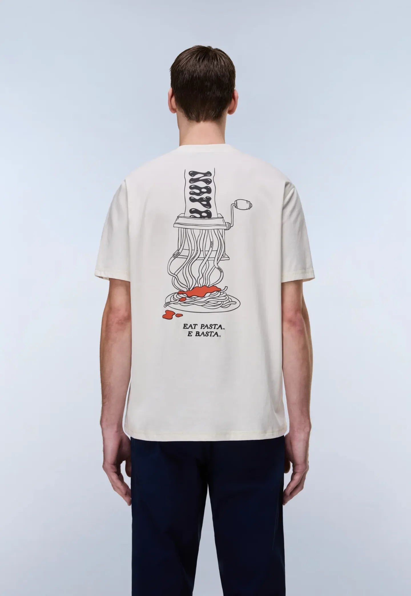 Light Gray טי שירט קצרה לגברים Sol NAPAPIJRI