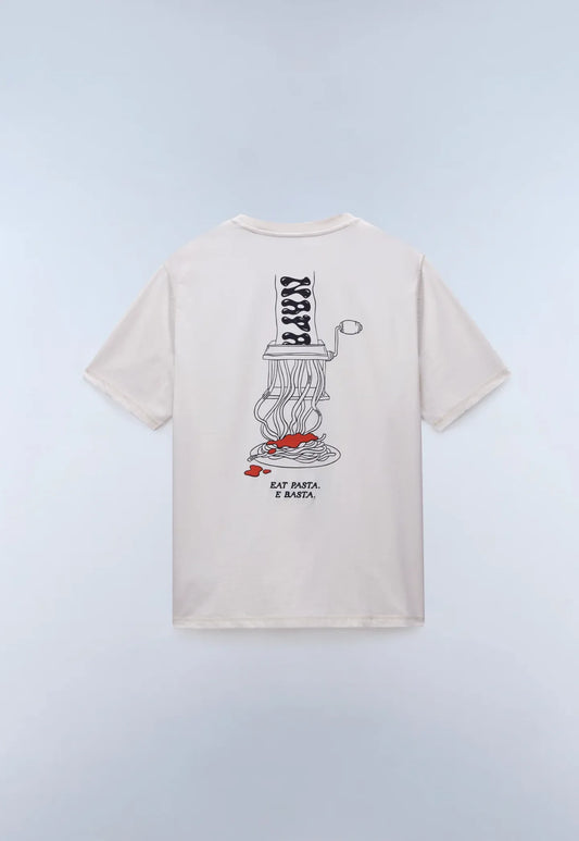 Light Gray טי שירט קצרה לגברים Sol NAPAPIJRI