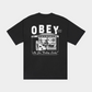Dark Slate Gray OBEY NEWSTAND טי שירט קצרה OBEY
