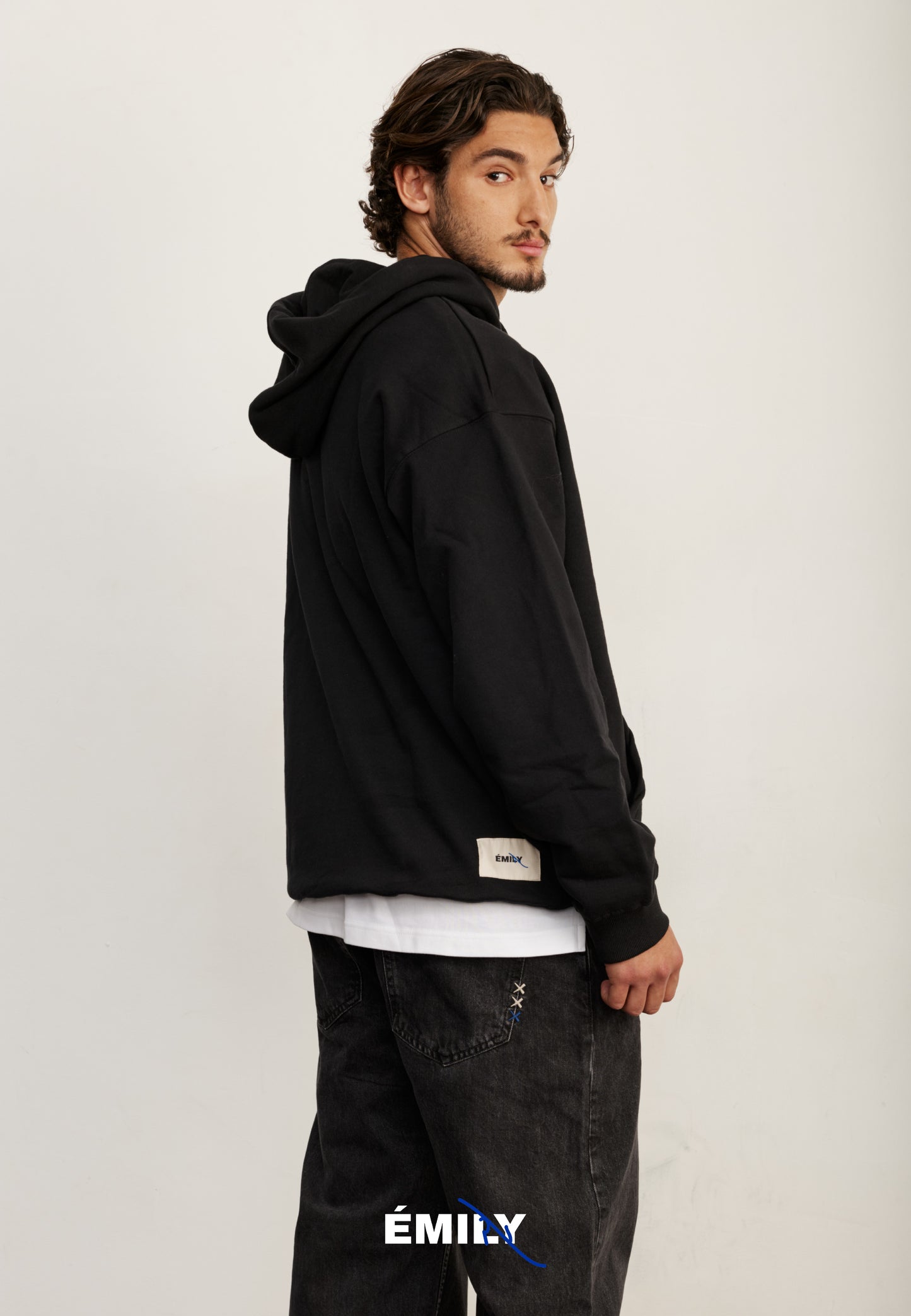 Light Gray קפוצ'ון LOUDER by Emily EMILY