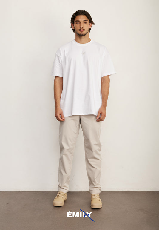 Light Gray טי שירט קצרה LOUDER by Emily EMILY