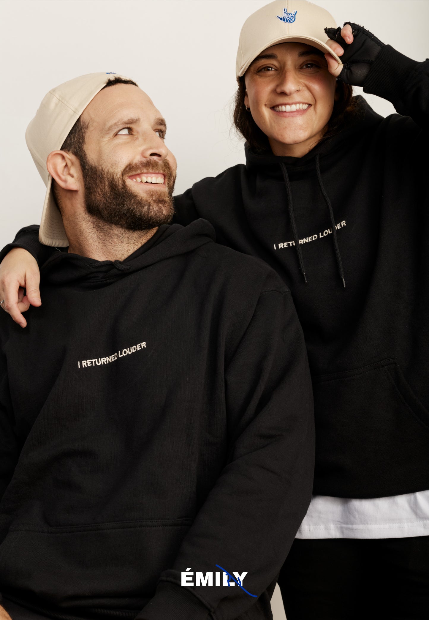 Black כובע מצחיה LOUDER by Emily EMILY