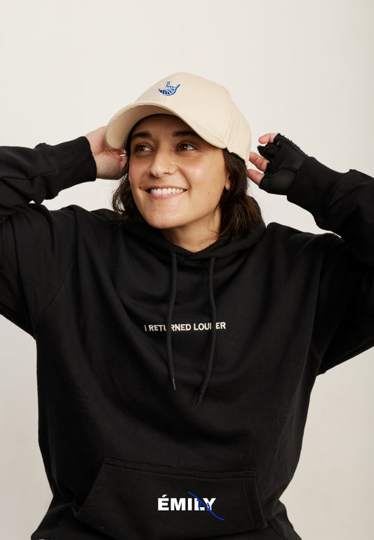 Black כובע מצחיה LOUDER by Emily EMILY
