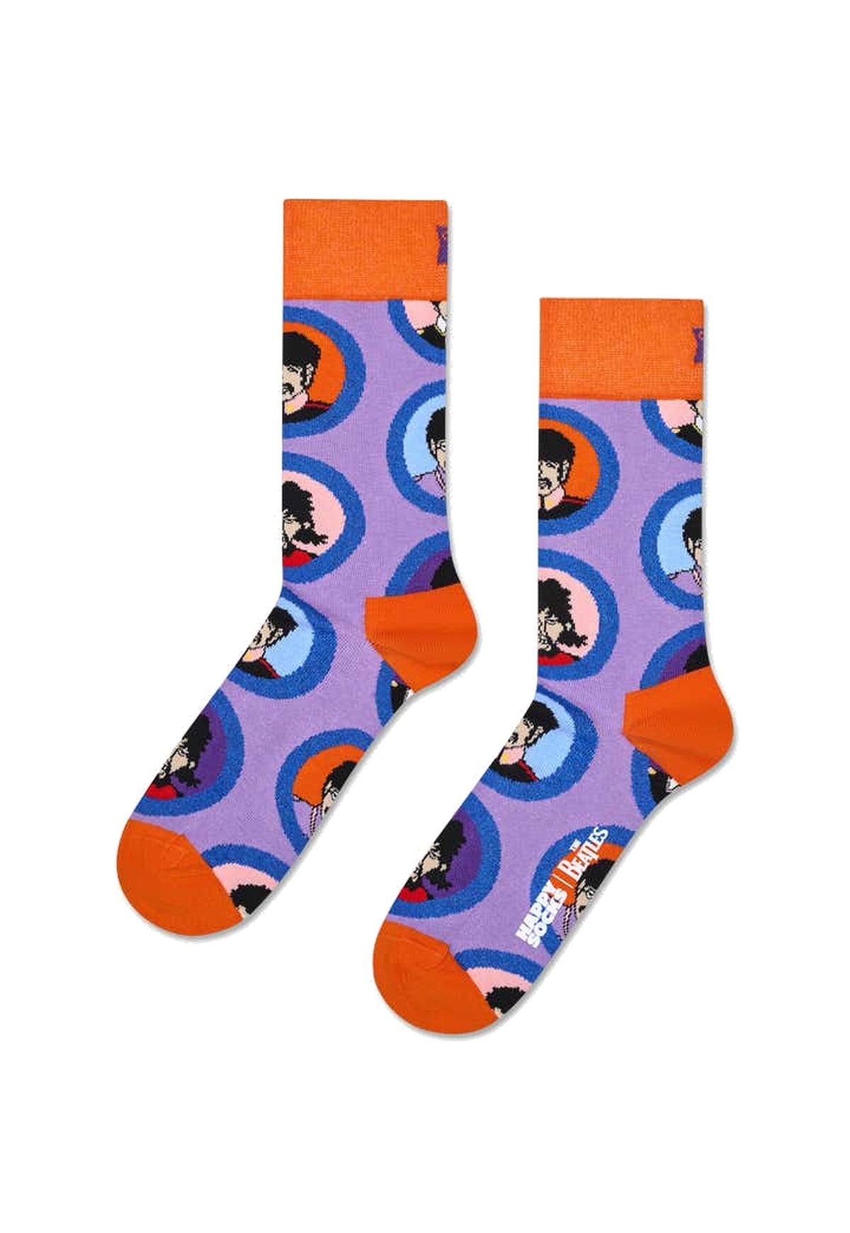 White Smoke גרבי The Beatles The Band HAPPY SOCKS
