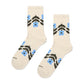 White Smoke גרבי Flower Border בגזרת סניקרס HAPPY SOCKS