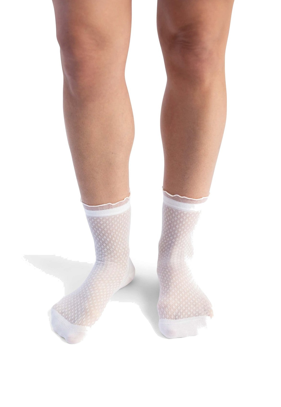 White Smoke גרבי Mini Diamond בגובה נמוך-בינוני HAPPY SOCKS
