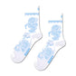 White Smoke מארז מתנה 2 זוגות גרבי Bridal בגובה בינוני HAPPY SOCKS