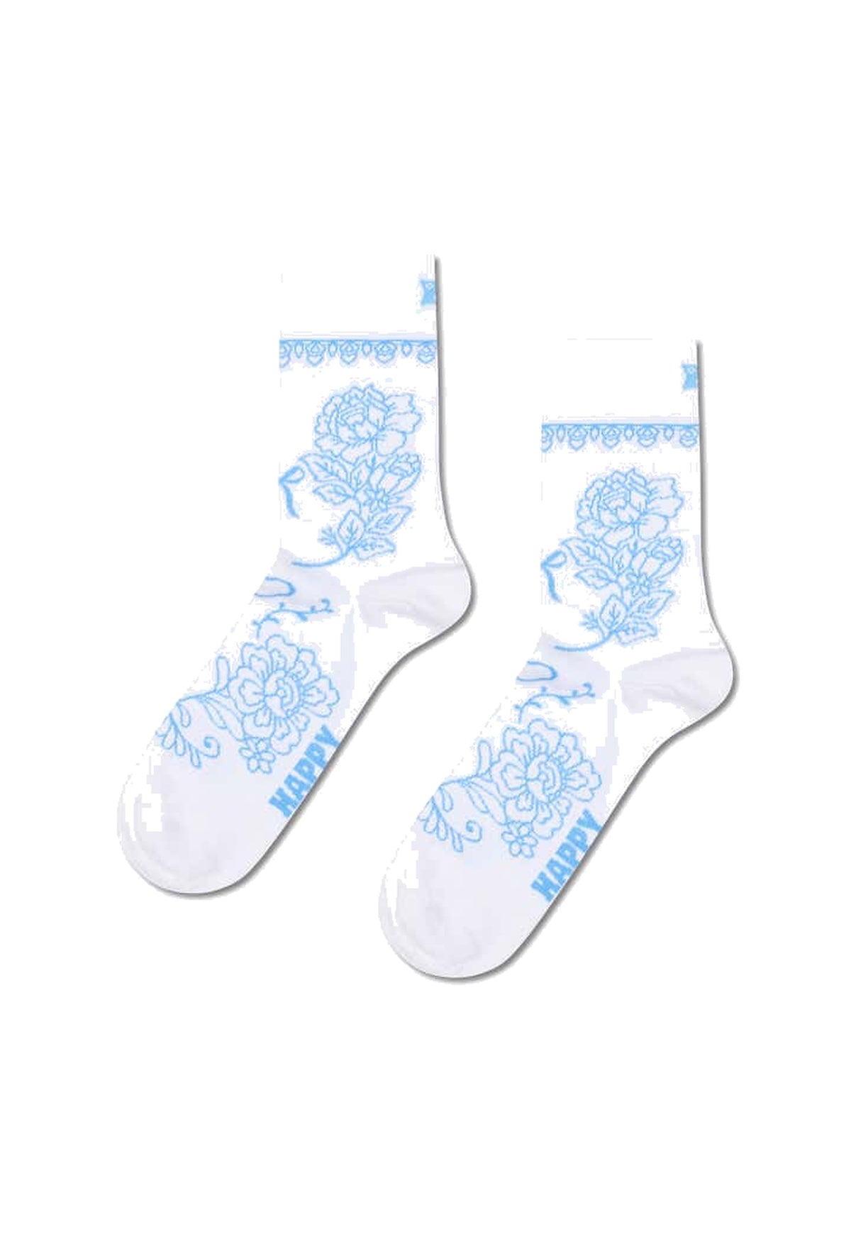 White Smoke מארז מתנה 2 זוגות גרבי Bridal בגובה בינוני HAPPY SOCKS