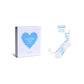 White Smoke מארז מתנה 2 זוגות גרבי Bridal בגובה בינוני HAPPY SOCKS