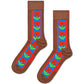 White Smoke גרבי Vertical Flowers HAPPY SOCKS