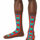 White Smoke גרבי Vertical Flowers HAPPY SOCKS