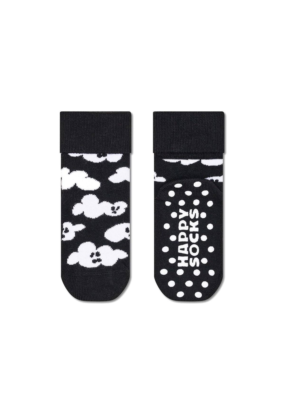 White Smoke גרבי תינוקות Cloudy Ghost נגד החלקה HAPPY SOCKS