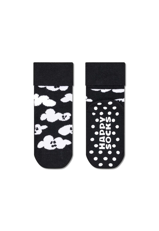 White Smoke גרבי תינוקות Cloudy Ghost נגד החלקה HAPPY SOCKS