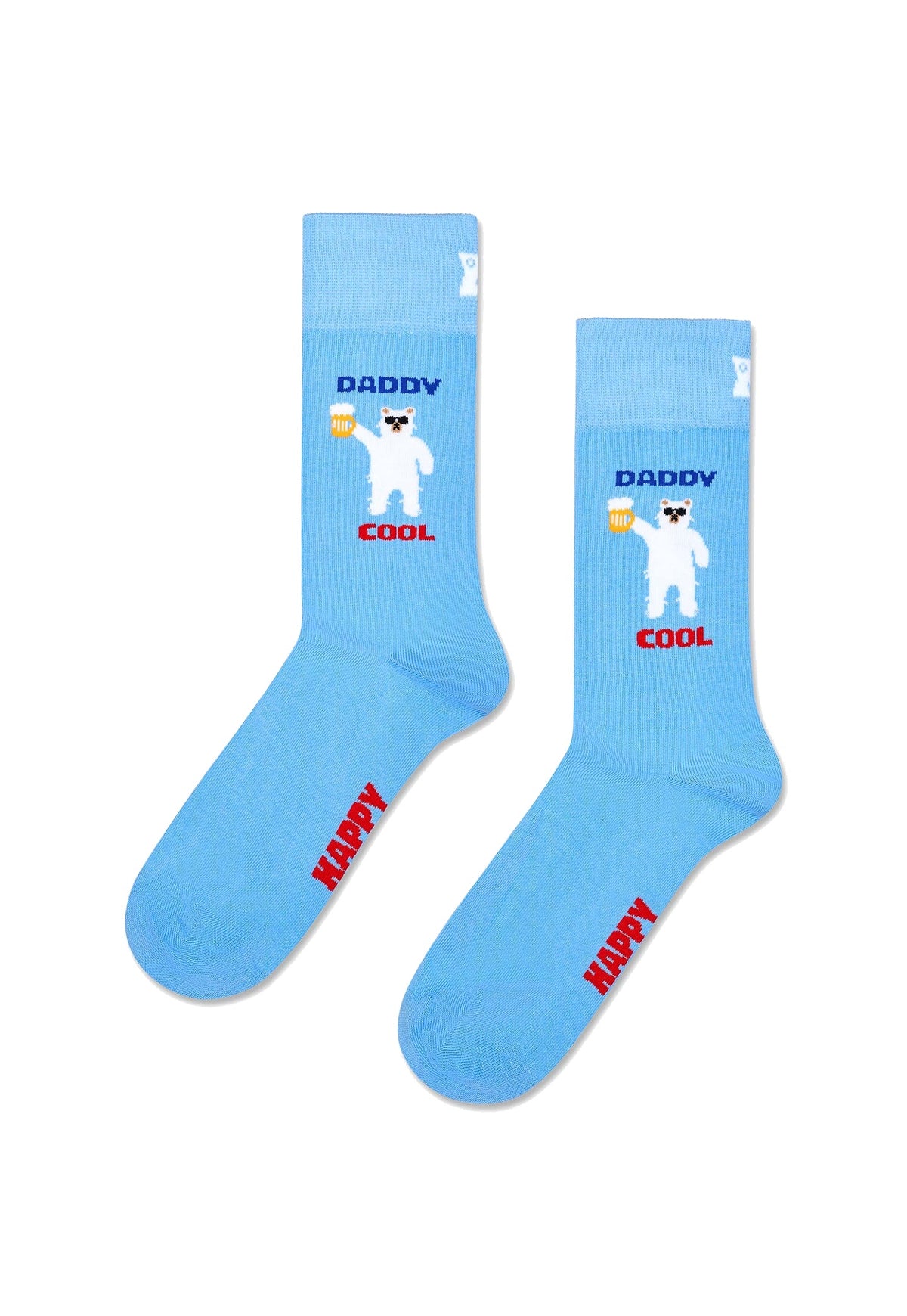 White Smoke מארז מתנה 3 זוגות גרבי Dad HAPPY SOCKS