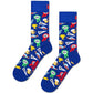 White Smoke מארז מתנה 3 זוגות גרבי Dad HAPPY SOCKS