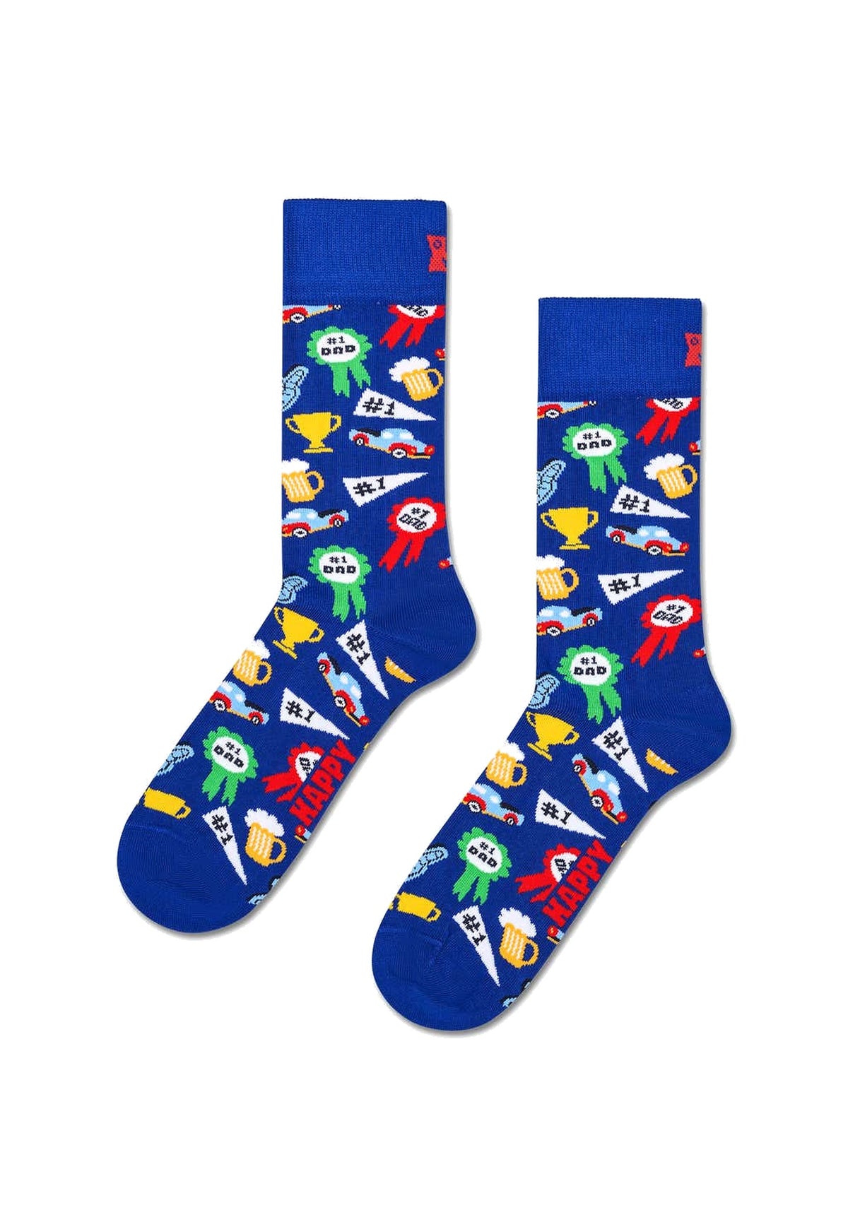 White Smoke מארז מתנה 3 זוגות גרבי Dad HAPPY SOCKS