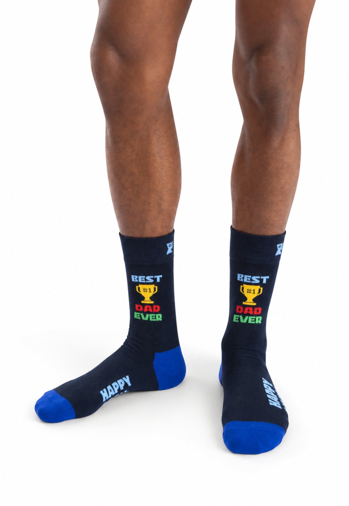 White Smoke מארז מתנה 3 זוגות גרבי Dad HAPPY SOCKS