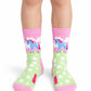 White Smoke מארז 2 זוגות גרבי תינוקות Unicorn HAPPY SOCKS