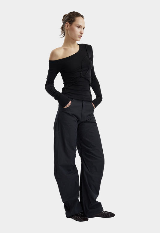 Lavender חולצת נשים Papper Off Shoulder MOTHER OF ALL