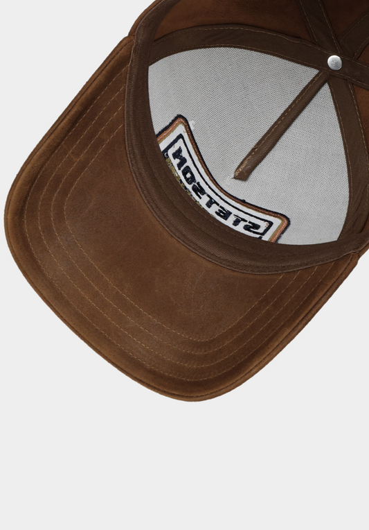 Lavender כובע מצחיה לגברים / נשים Retro Stripes Leather STETSON‎