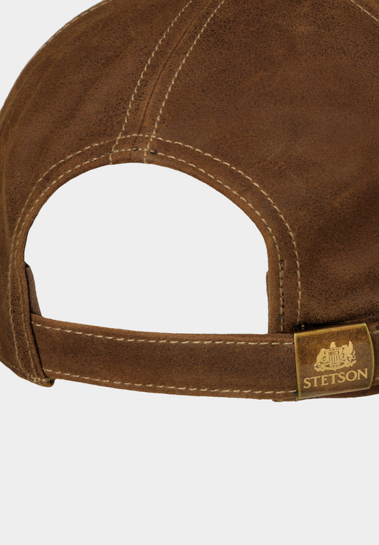 Lavender כובע מצחיה לגברים / נשים Retro Stripes Leather STETSON‎