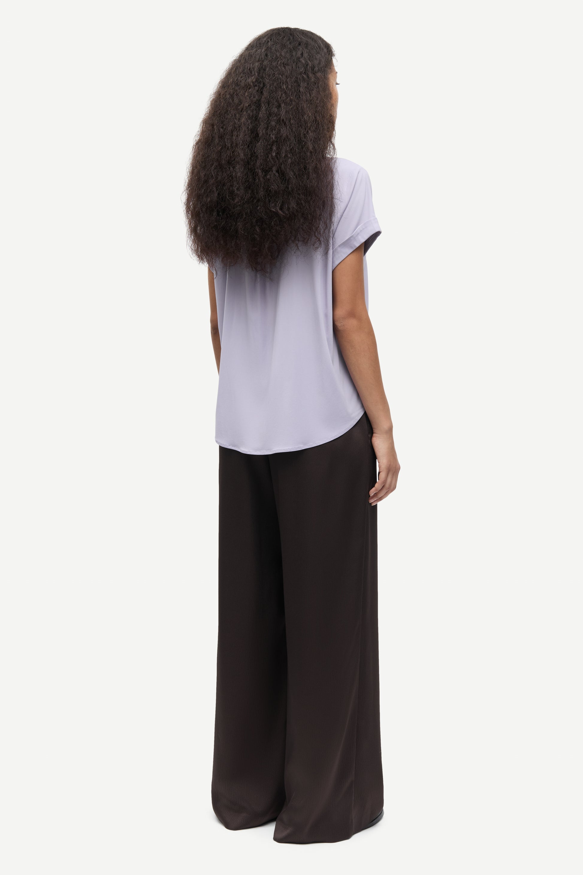 White Smoke מכנסיים ארוכים לנשים Sahelena SAMSOE SAMSOE
