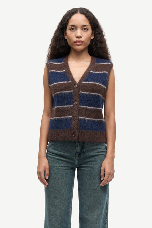 White Smoke וסט סריג לנשים Sajeanne SAMSOE SAMSOE