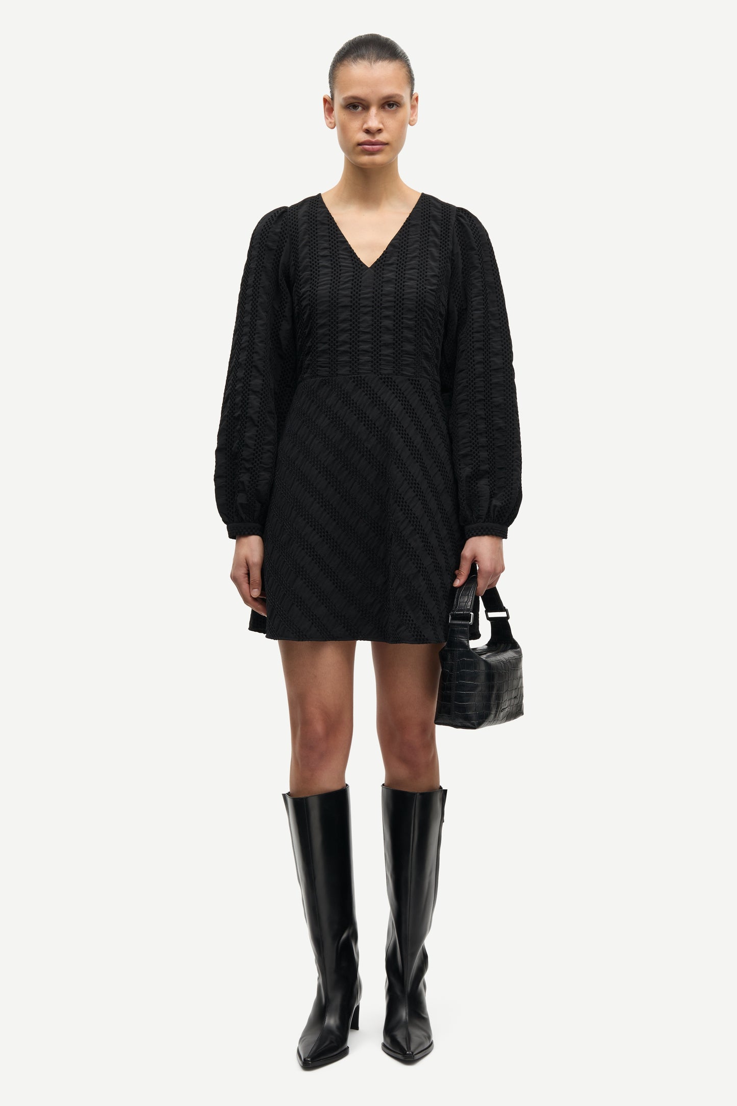 White Smoke שמלת מיני לנשים Salahai SAMSOE SAMSOE