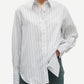 Light Gray חולצה מכופתרת ארוכה לנשים Salova SAMSOE SAMSOE