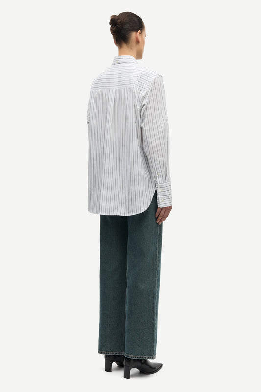 Gray חולצה מכופתרת ארוכה לנשים Salova SAMSOE SAMSOE