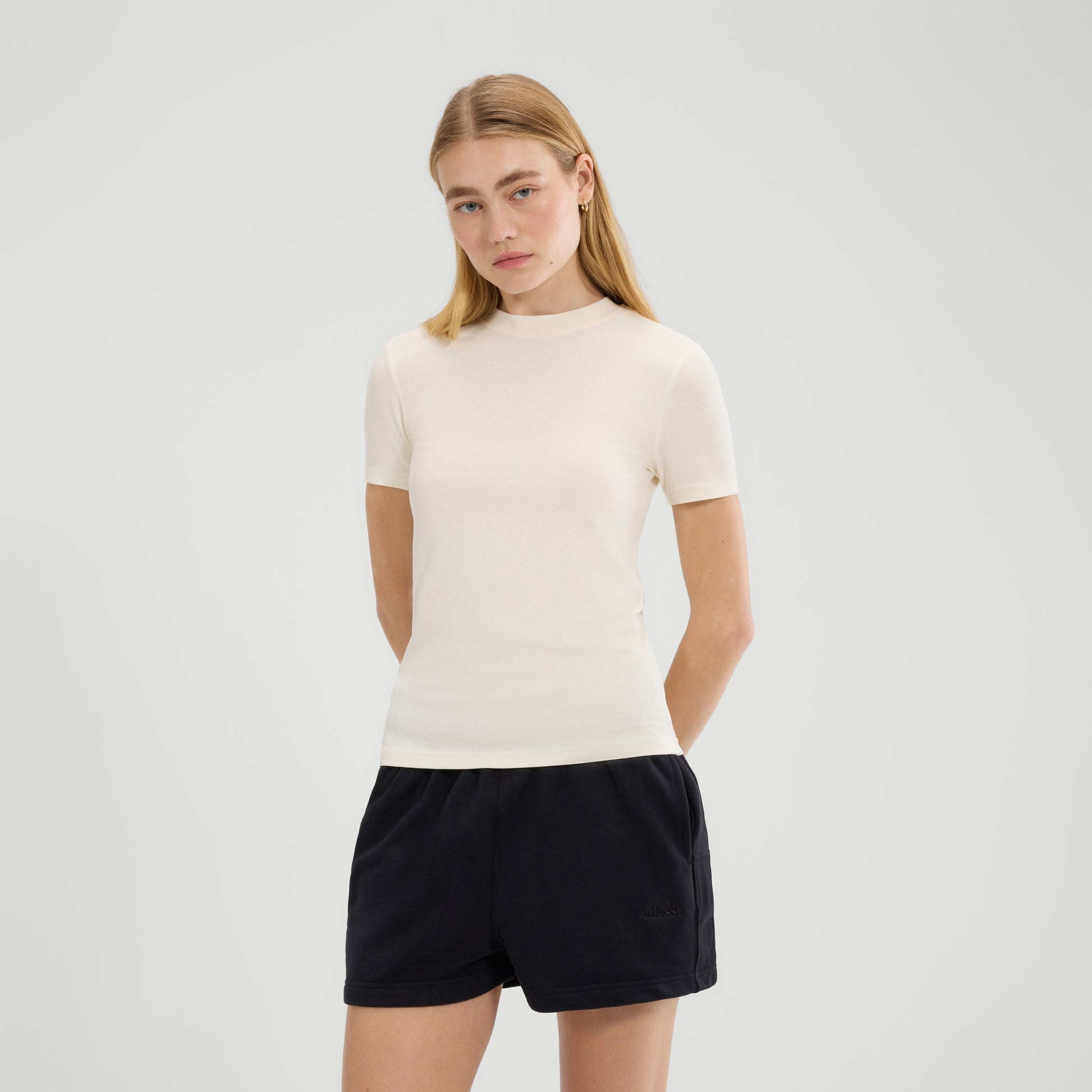 Light Gray טי שירט קצרה לנשים Reino ELLESSE‎