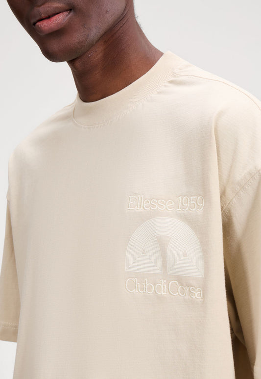 Light Gray טי שירט קצרה לגברים Club Di Corsa ELLESSE‎