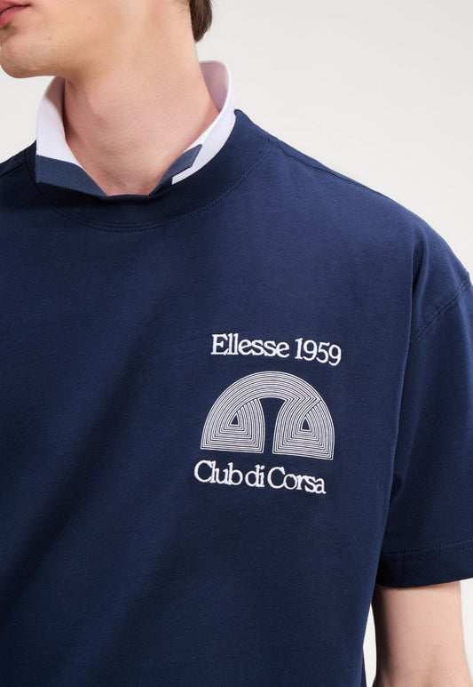 Dark Slate Gray טי שירט קצרה לגברים Club Di Corsa ELLESSE‎