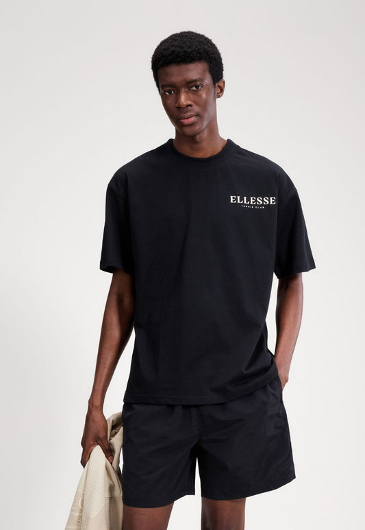 Black טי שירט קצרה לגברים Ellesse Oversized ELLESSE‎
