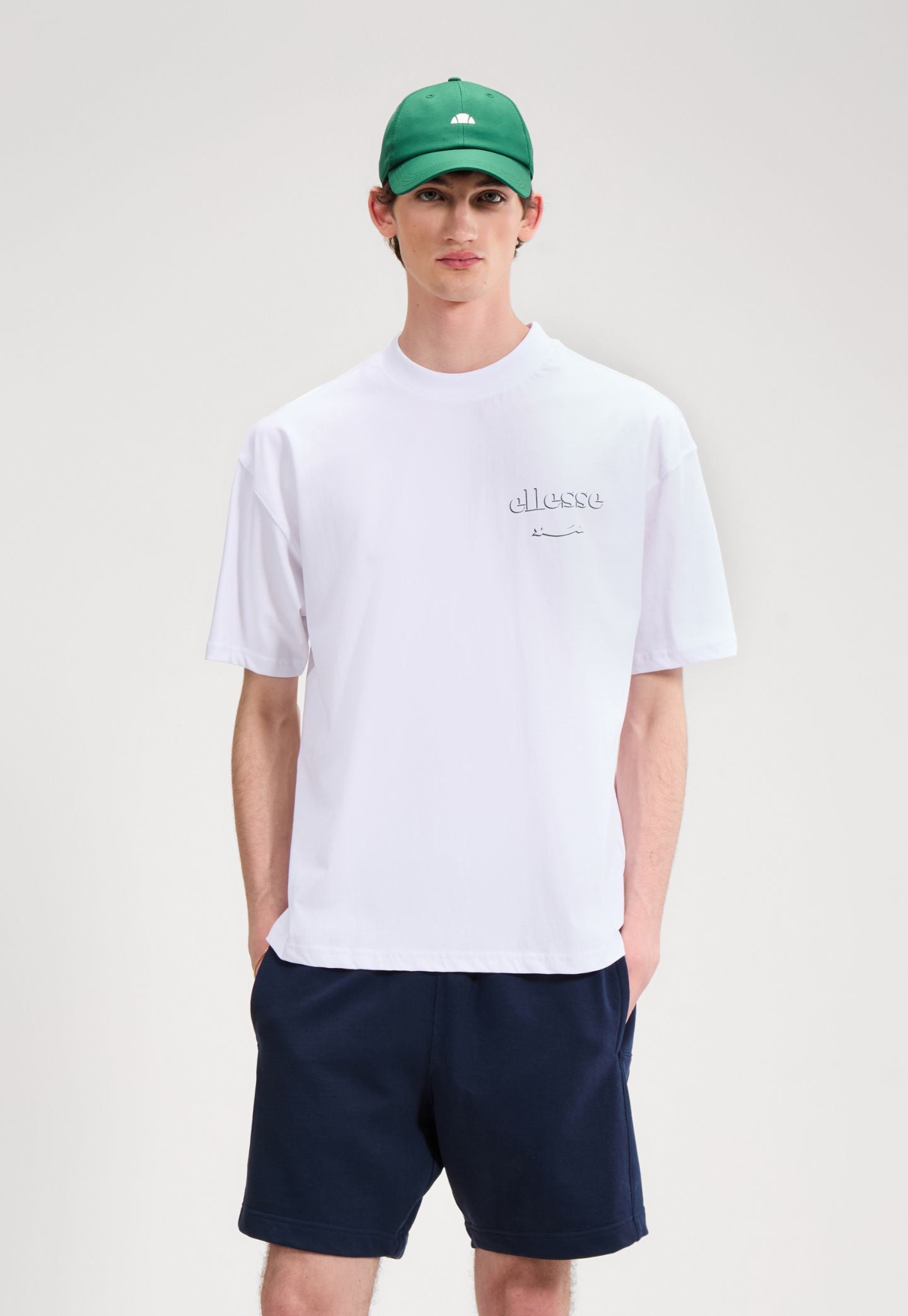 Lavender טי שירט קצרה לגברים Scroll Graphic ELLESSE‎