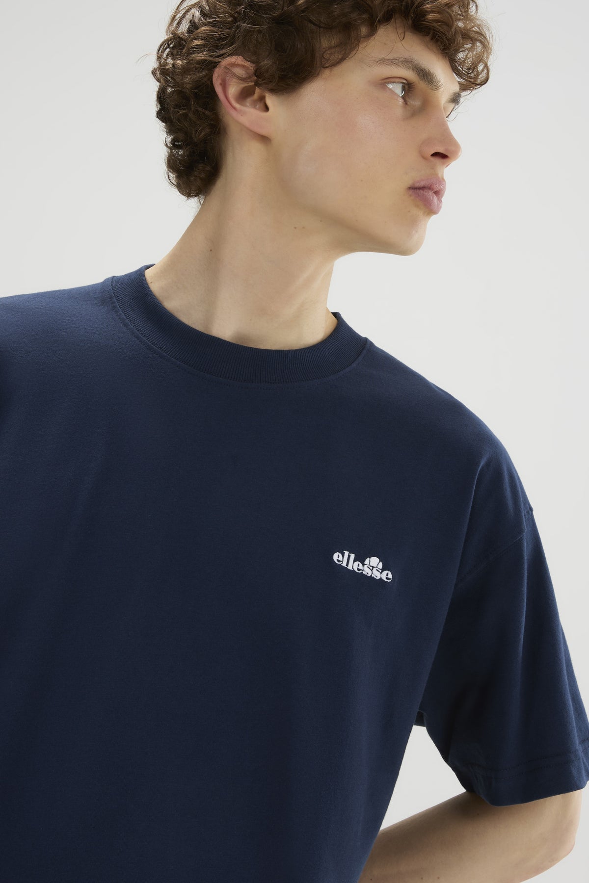 Dark Slate Gray SUISIO T-SHIRT-MENS HERITAGE ESSENTIALS טי שירט קצרה ELLESSE‎